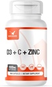 Vitamine Complex w/Vitamine D3, C, K2 en Zink (100 capsules) - Filtervrij, 3rd Party Tested, Klinisch gedoseerd, Biobeschikbaarheidsformulieren