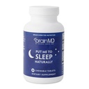 BRAINMD liet me natuurlijk slapen - 90 kauwtabletten - met Melatonine, L-Theanine, Magnesium, GABA, Vitamine B6 & 5-HTP - Glutenvrij - 45 porties