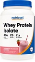 Nutricost Wei Proteine Isolaat (Strawberry Milkshake) 2LBS