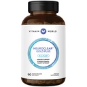 Vitamine World NeuroClear Gold Plus 90 Softgels, Fosfatidylserine, DHA, Ginkgo Biloba, Ondersteunt Hersenen en Geestelijke Focus, Snelle Release, Glutenvrij
