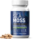Irish Sea Moss 6000mg - 2000mg Black Seed Oil Ashwagandha Burdock Root Gember Capsules - Advanced Seamoss Vitamine Multi Mineral Complex Supplement Pillen voor mannen Vrouwen