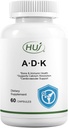 HUJ ADK Supplement, 60 capsules, Calcium, Vitaminen A, D3, K2 (MK-7)