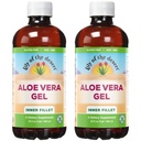 Lily Of The Desert Aloë Vera Gel - Innerlijke Fillet Thicker Consistentie Aloë Vera Drink met natuurlijke vitamines, spijsverteringsenzymen voor Gut Health, Maagrelief, Wellness, Glowing Skin, 32 Oz (pakket van 2)