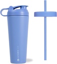 HydroJug Stainless Steel Shaker Cup 24oz - Perfect voor eiwitshakes, pre-workout drankjes, Iced koffie - gemakkelijk mengen, vacuüm geïsoleerd, bekerhouder Compatibel, BPA gratis - Houdt temperatuur voor uren