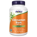 NOW Foods Supplements, Cinnamon Bark 600 mg, Non-GMO Project Geverifieerd, Gezond Glucose Metabolisme*, 240 Veg Capsules