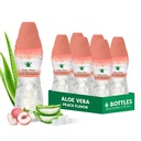 Aloe vera sap (Peach smaak) met grotere dikke pure aloë pulp (6 verpakkingen) Plantensap geweldig voor hydratatie en bevat grote aloë pulp. Het is gezond voor volwassenen en kinderen