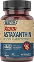 Deva Nutrition Vitaminen Astaxanthine 4mg, Vegan, Gemaakt van Hematococcus Pluvialis Microalgen, 30 Capsules, 2-pack