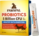 Probiotica voor honden en katten, 5 miljard CFU, Veterinair samengesteld, Digestief & Immune Health, Gut Flora Balance, Alle natuurlijke probiotische poeder, Kippen Lever smaak, 20 Sticks