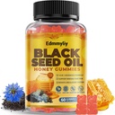 Black Seed Oil & Honing Gummies - Black Seed Oil 500mg with Biotin, Ashwagandha Extract, Kurkuma Extract, Vitamine C & B6 - Ondersteunt Immune & Digestie