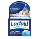 Lactaid Original Strength Lactose Intolerance Pills, 9000 FCC Natural Lactase Enzyme Dairy Relief Caplets, Helps Prevent Gas, Bloating & Diarrhea Due to Lactose Sensitivity in Adults & Kids, 120 Count