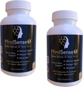 MindSense1, The Ultimate Nootropic Brain Support Supplement - All-Day Focus en Geheugen zonder Stimulantia, Balanced Nutrition met synergistische kruiden, antioxidanten en mineralen 180 Capsules