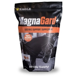 Plus Gastric Support Supplement voor paarden met Omega 3s Relieves Ulcers, Kalmerende Supplement, Magnesium & andere vitale mineralen Powder, 6 Pond Bag, 45-Day Supply door Eagle Equine
