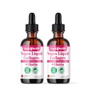 LIQUIDHEALTH 100% Vegan Collageen Plus Biotin 100.000mcg Liquid Drops - Plant-based Liquid Collages for Women & Men - Hair & Nail Growth, Skin Health, Boosts Metabolisme - Made in USA, Non-GMO (2 Pack)