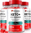 (3 Pack) Keto Spell ACV Gummies, KetoSpell Keto ACV Geavanceerde gewichtsverlies formule, Alle Natuurlijke Apple Cider Vinegar 1000MG, KetoSpell Keto + ACV Supplement, Gomitas Reviews (180 Gummies)