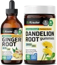 BIO KRAUTER Gemberwortel Tinctuur 4 Fl. Oz. & Dandelion 60 Gummies