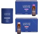 Collageen Peptides Powder & Liquid Collageen Elixir Shots for Women & Men - Type I & III Premium Grass-fed Bovine & Marine Collageen - Bevordert haargroei, huid, nagel, bot & Joint Health (50 porties)