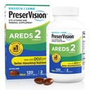 PreserVision AREDS 2 Oogvitaminen, #1 Oogarts Aanbevolen Merk, Luteïne en Zeaxanthine Supplement met Vitamine C, Vitamine E, Zink en Koper, 120 Softgels (Minigels)