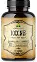 HERBALICIOUS Iodine Tablets – Natural Iodine from Sea Kelp – Thyroid Support Supplement for Energy, Digestion, Brain & Bone Health – Non-GMO, Gluten-Free – 100 Capsules