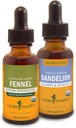 Herb Pharm Digestieve Ondersteuning & Detox Kit - Inclusief Certified Organic Fennel Liquid Extract, 1 Ounce & Alcohol-Free Dandelion Liquid Extract, 1 Ounce