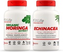 Full Life Moringa en Echinacea Capsules - Kruidensupplement - Moringa Pillen voor vrouwen en mannen - Natural Energy Booster - Kosher, Glutenvrij - Veggie Caps